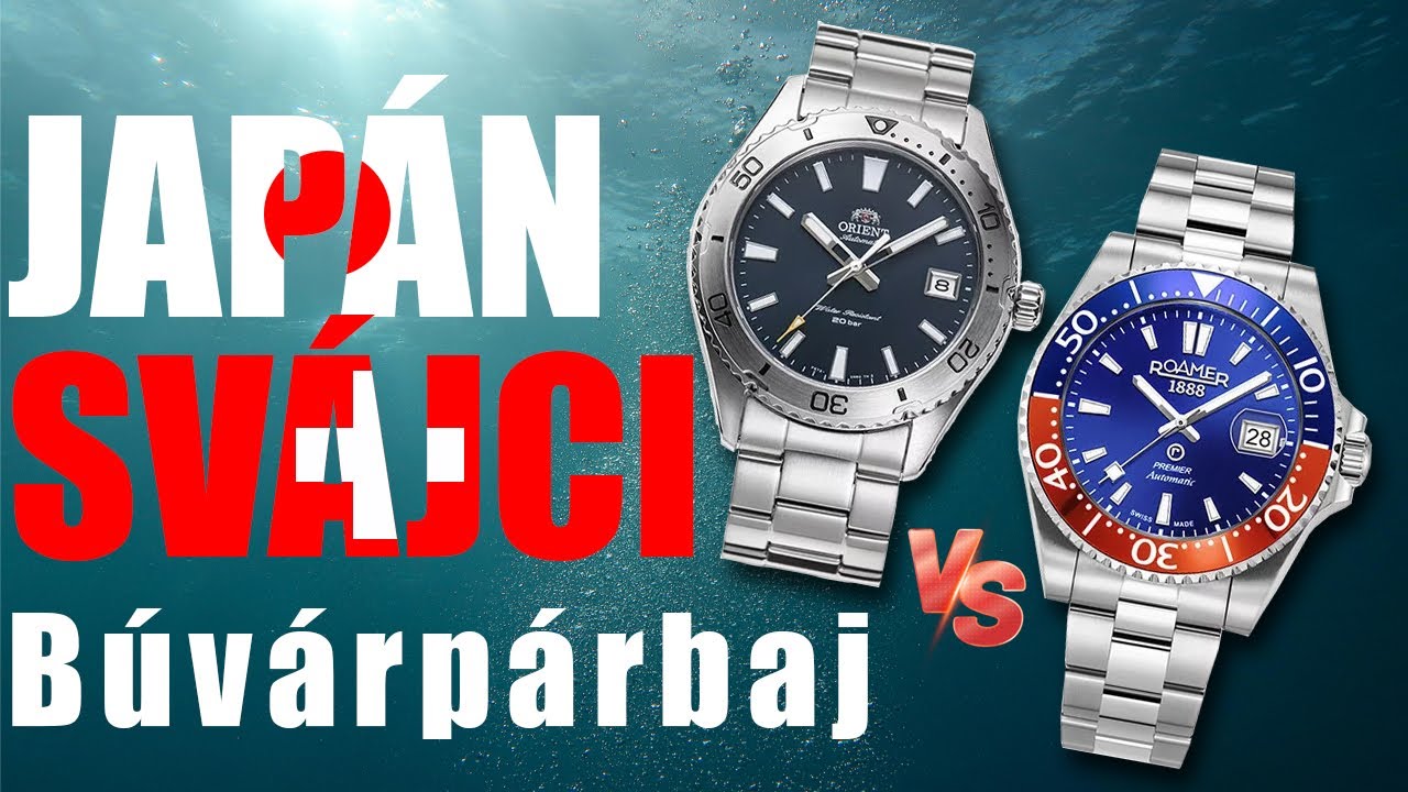 Japán VS Svájci búvárpárbaj - Orient Mako 40 vs Roamer Premier
