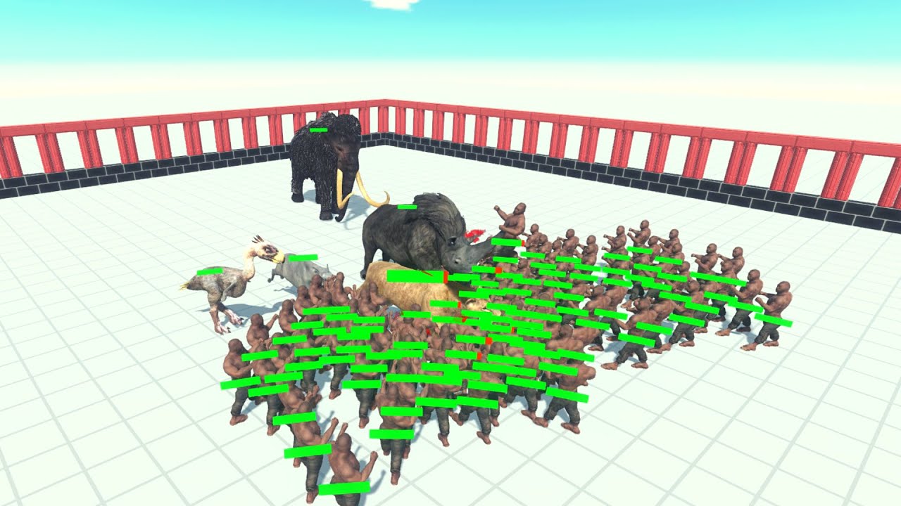 Prehistoric Mammals Vs Every Unit [Same Price] Part 1 ARBS | Animal Revolt Battle Simulator