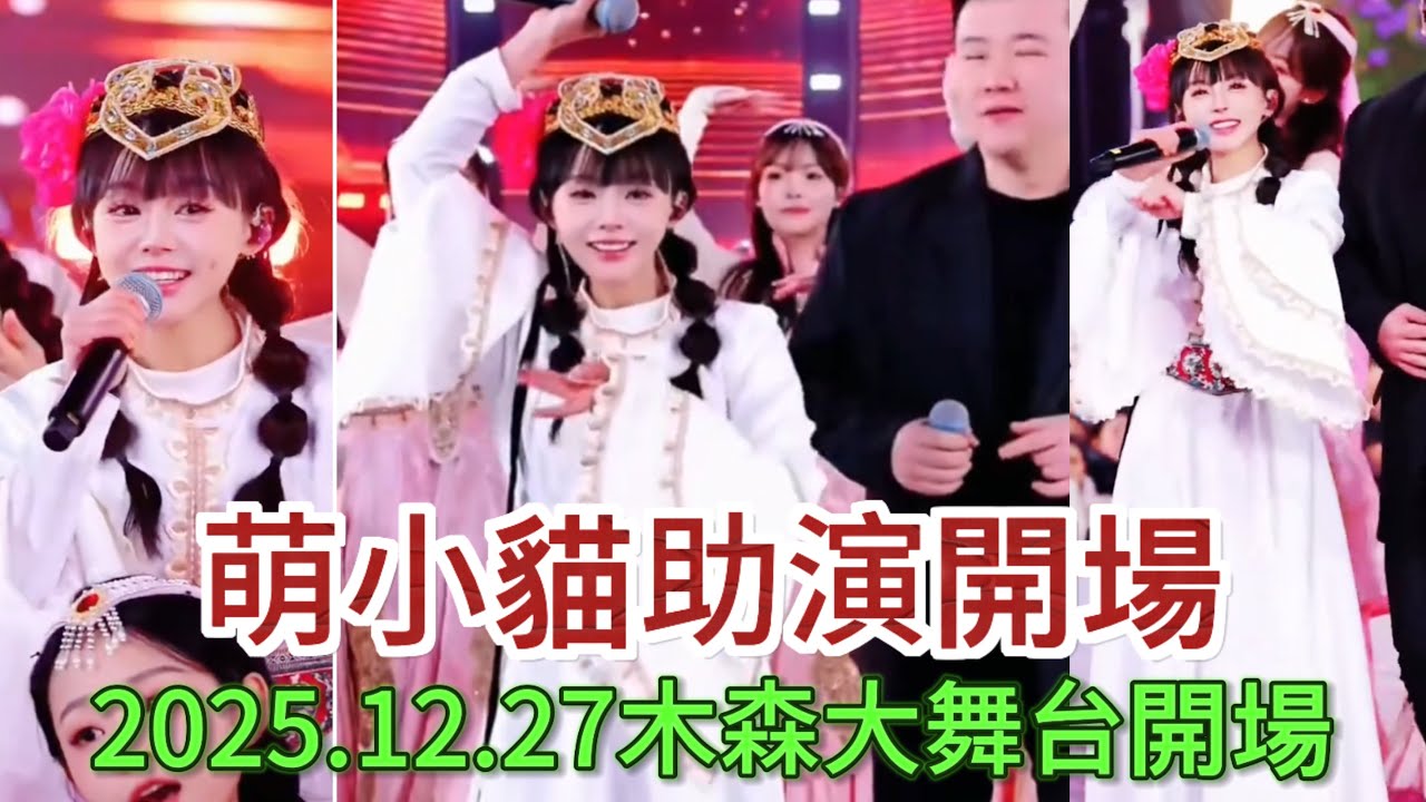 2025.12.27.萌小貓助演開場#miusic #木森大舞台 #音樂 #搞笑視頻 #dance 