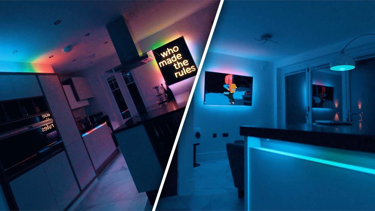 &pound;500 worth of Alexa LED'S in my KITCHEN is INSANE!!