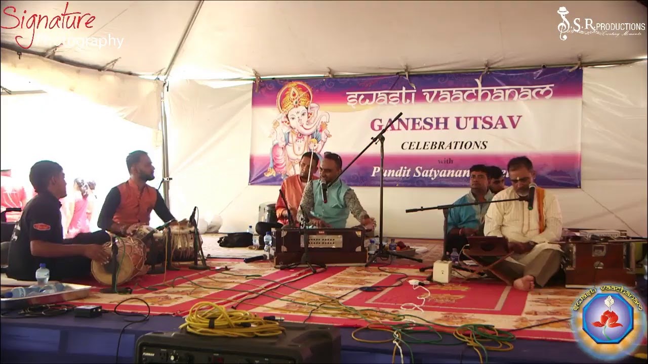 Sixth  Night of Ganesh Utsav Celebrations  2019 with Pundit Satyanan Gosein