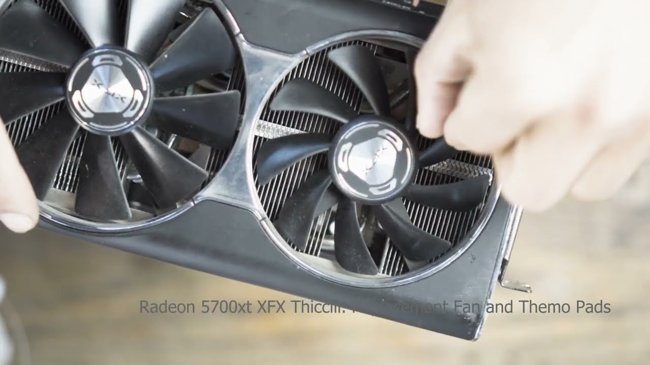 How To Replacement the cooling Fan and Themo Pads for AMD 5700xt Thiciii