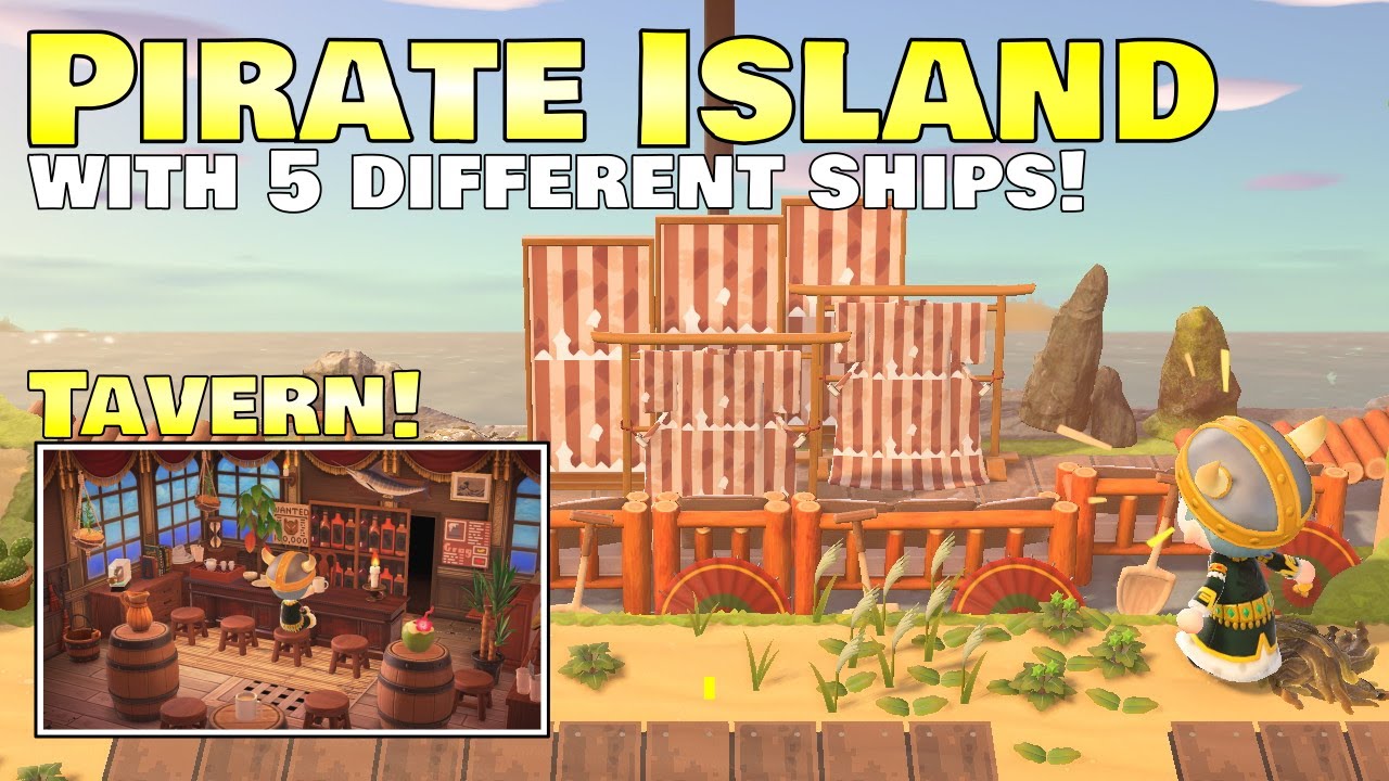 Yes, There Are FIVE SHIPS On This Pirate Island! ☆ Animal Crossing New Horizons 5-Star Island Tour