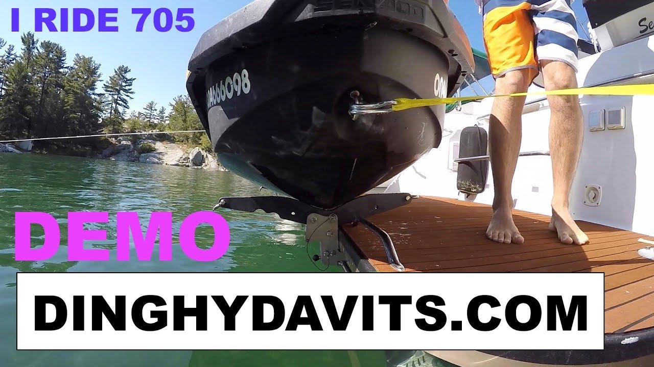#33 Система крепления для гидроцикла Seadoo Spark и шлюпки www.dinghydavits.com