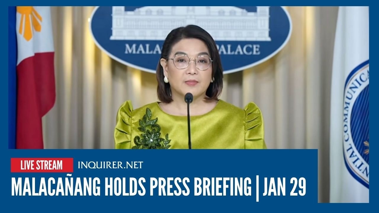 LIVE: Malacañang holds press briefing with PCO USec. Claire Castro | Jan 29