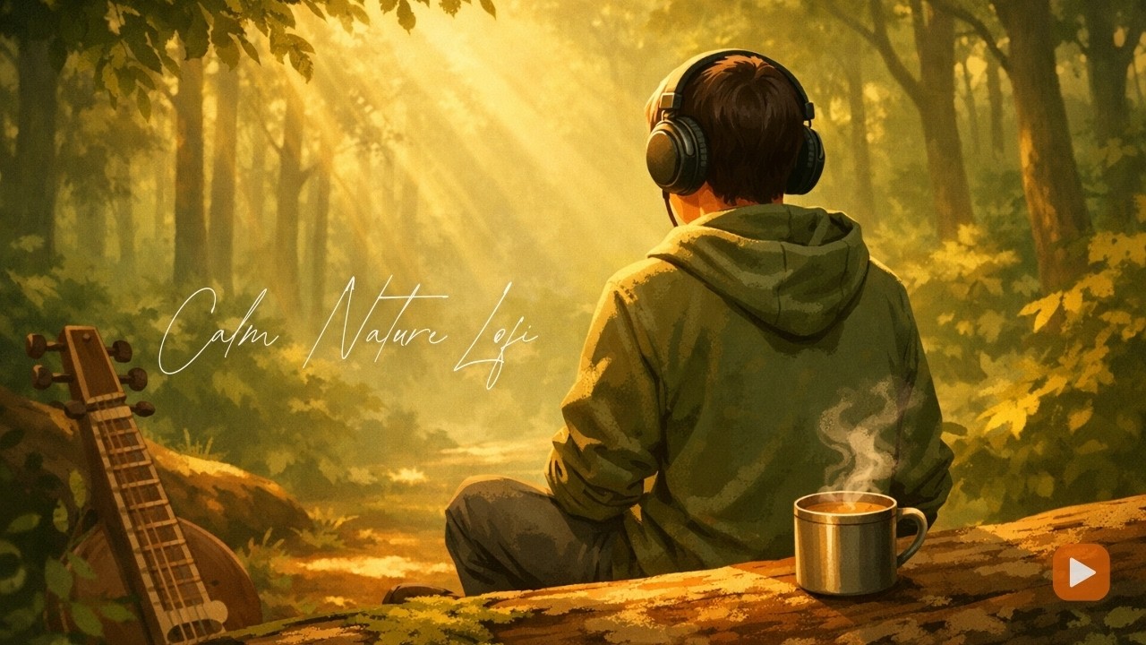 Peaceful Indian Lofi in the Forest | Calm Nature Sounds + Soft Instrumental | 1 Hour Relaxation