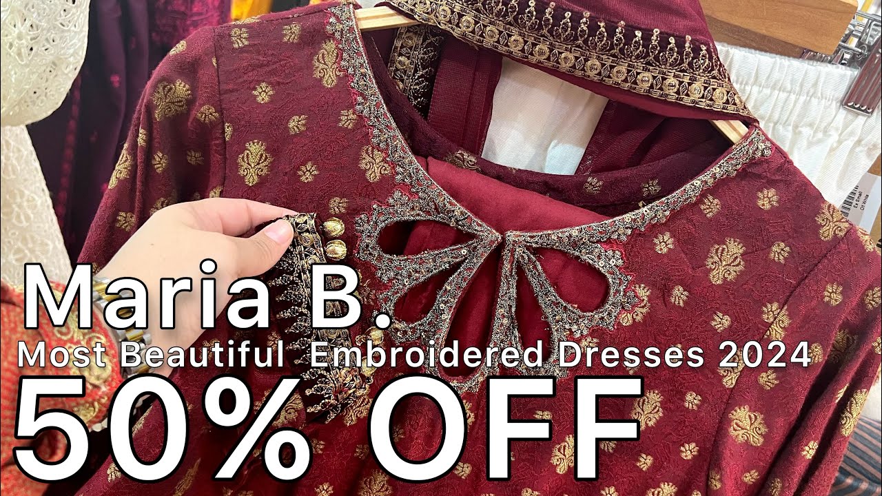 50% off Maria b sale & new collection today
