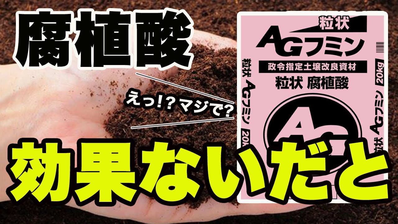 【堆肥の30倍!？】腐植酸だけ使うと。。。堆肥○ｔ相当信じると後悔するかも！