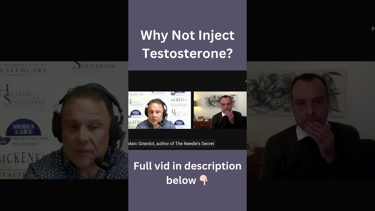 Why Not Inject Testosterone? with Marc Girardot & Shawn Needham R. Ph. #testosterone #hormones