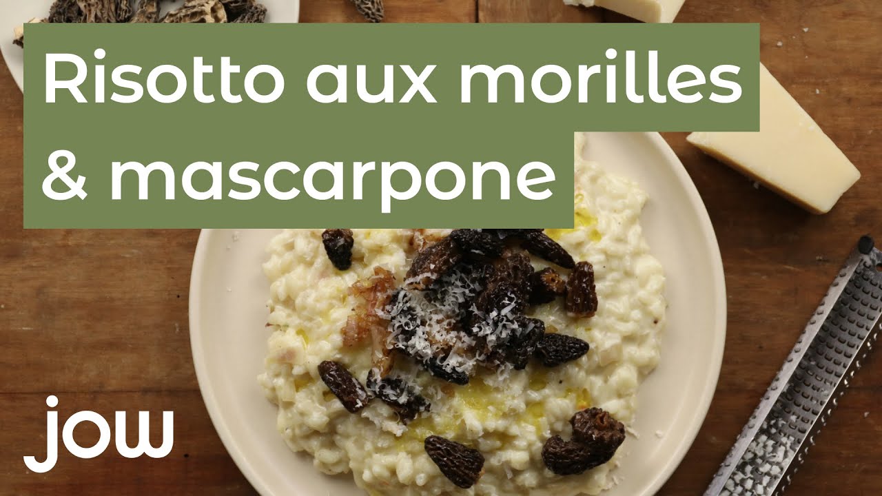 Recette du Risotto aux morilles & mascarpone