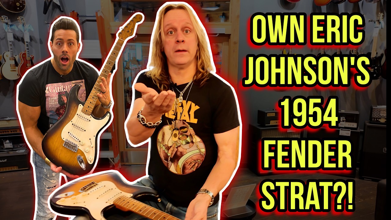 ‼️Мы нашли Fender Stratocaster Эрика Джонсона 1954 года выпуска на продажу в Guitar Center! 😳