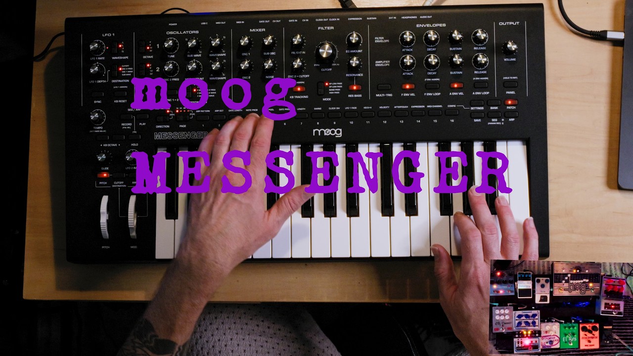 moog messenger - run it through pedals!