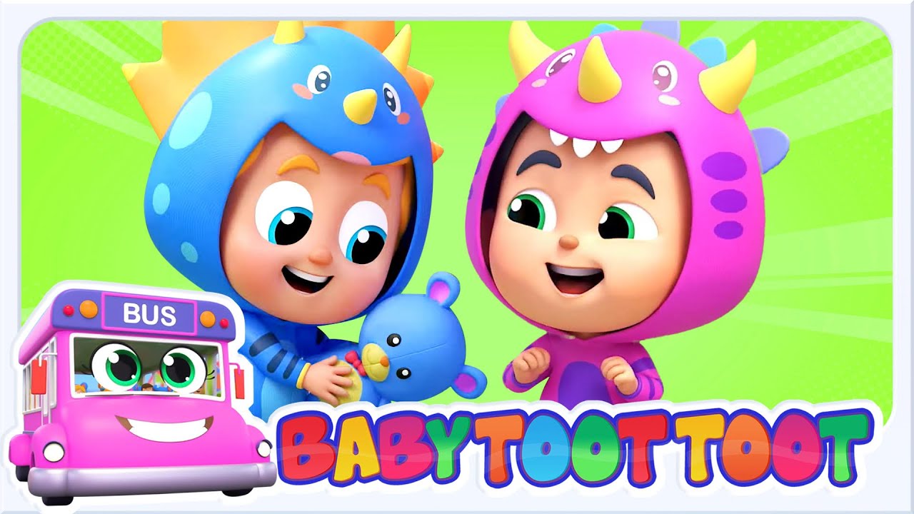 Colors Song With Dino, Nursery Rhymes & Preschool Songs by Baby Toot Toot