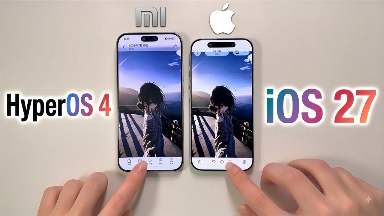 Xiaomi HyperOS 4.0 Vs iOS 27 - COMPARISON | Animation & Customized Is Next Level!