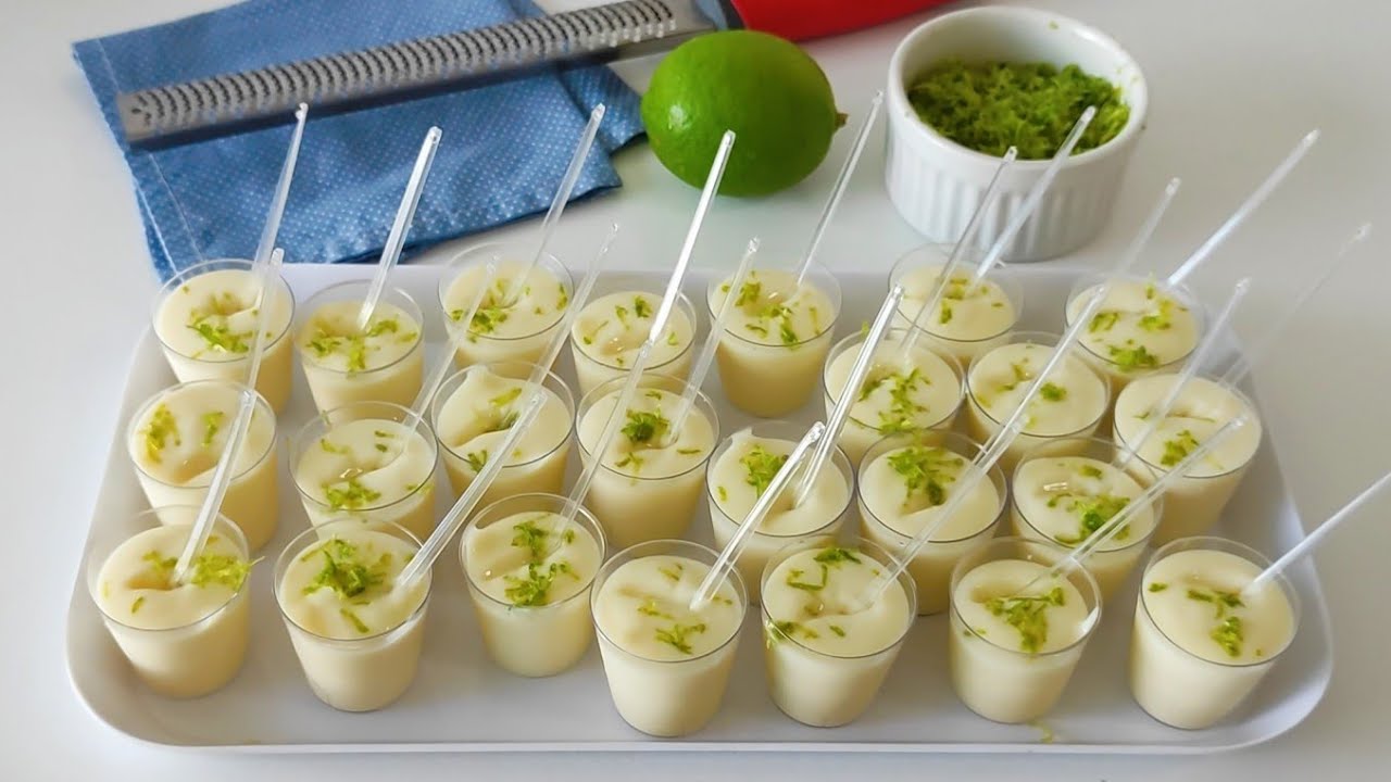 MOUSSE DE LIMÃO NO COPINHO PARA FESTAS
