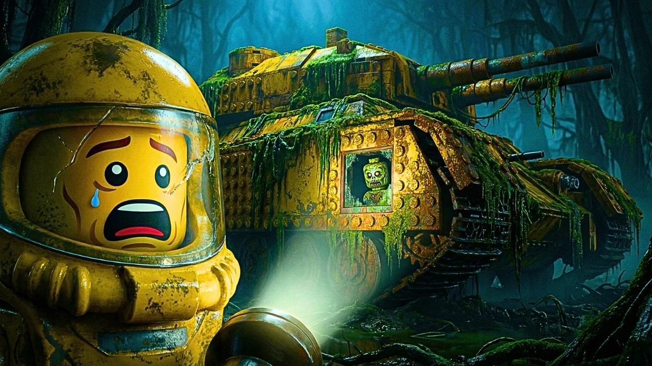 I Turned an Abandoned LEGO Tank into a Zombie Safe House (ASMR) 🌿🛠️
