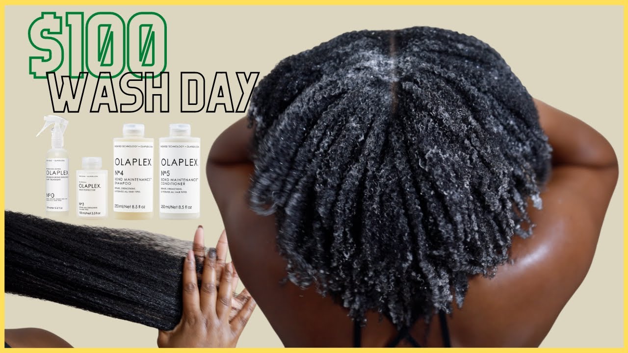 $100 WASH DAY! I Tried OLAPLEX on my Type 4 Hair! Worth the hype & price?? KandidKinks