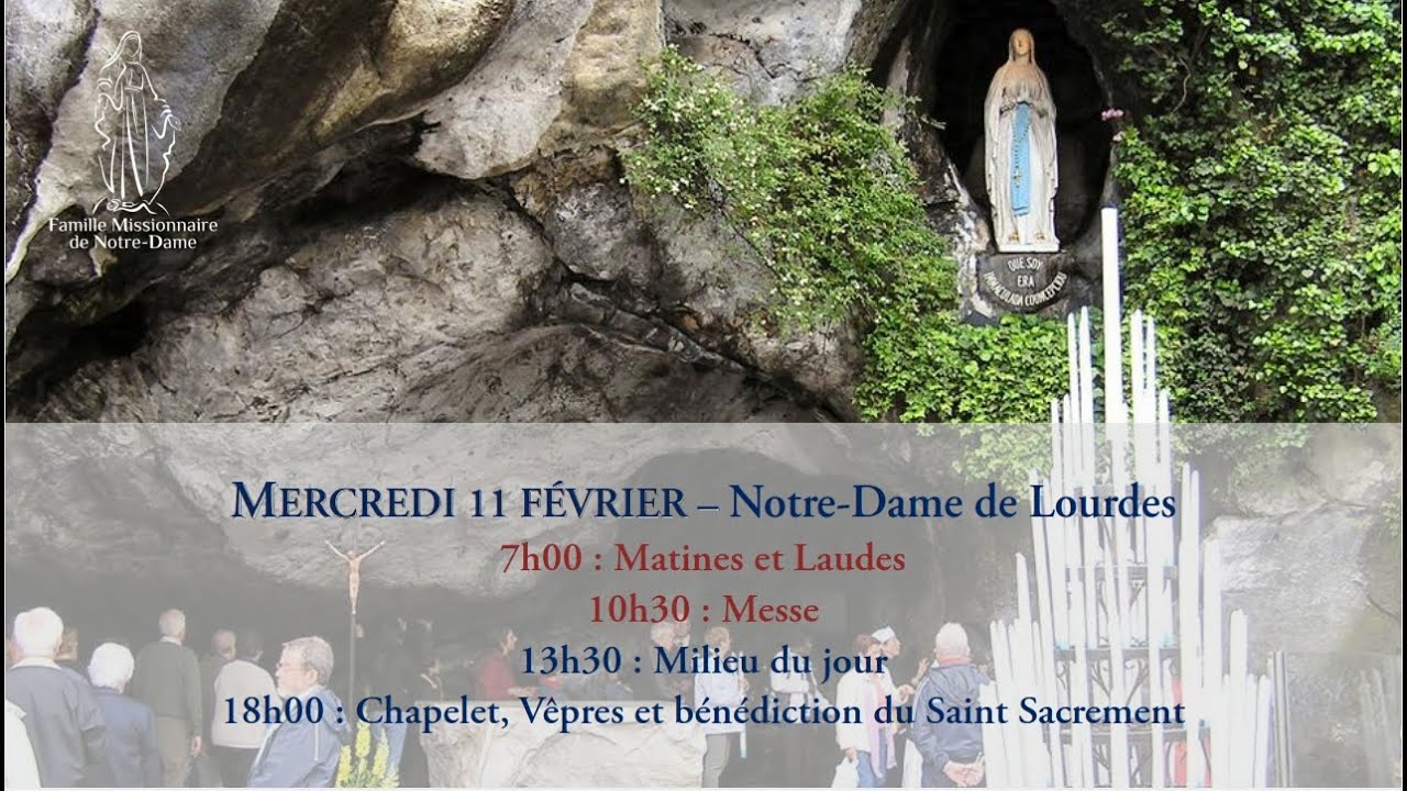 La messe du mercredi 11 février 2026