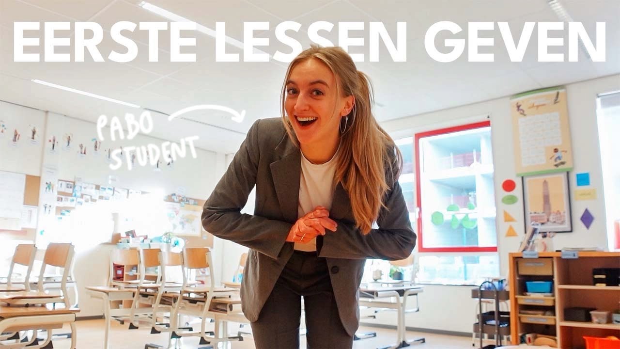 mijn eerste lessen geven... | pabo vlog
