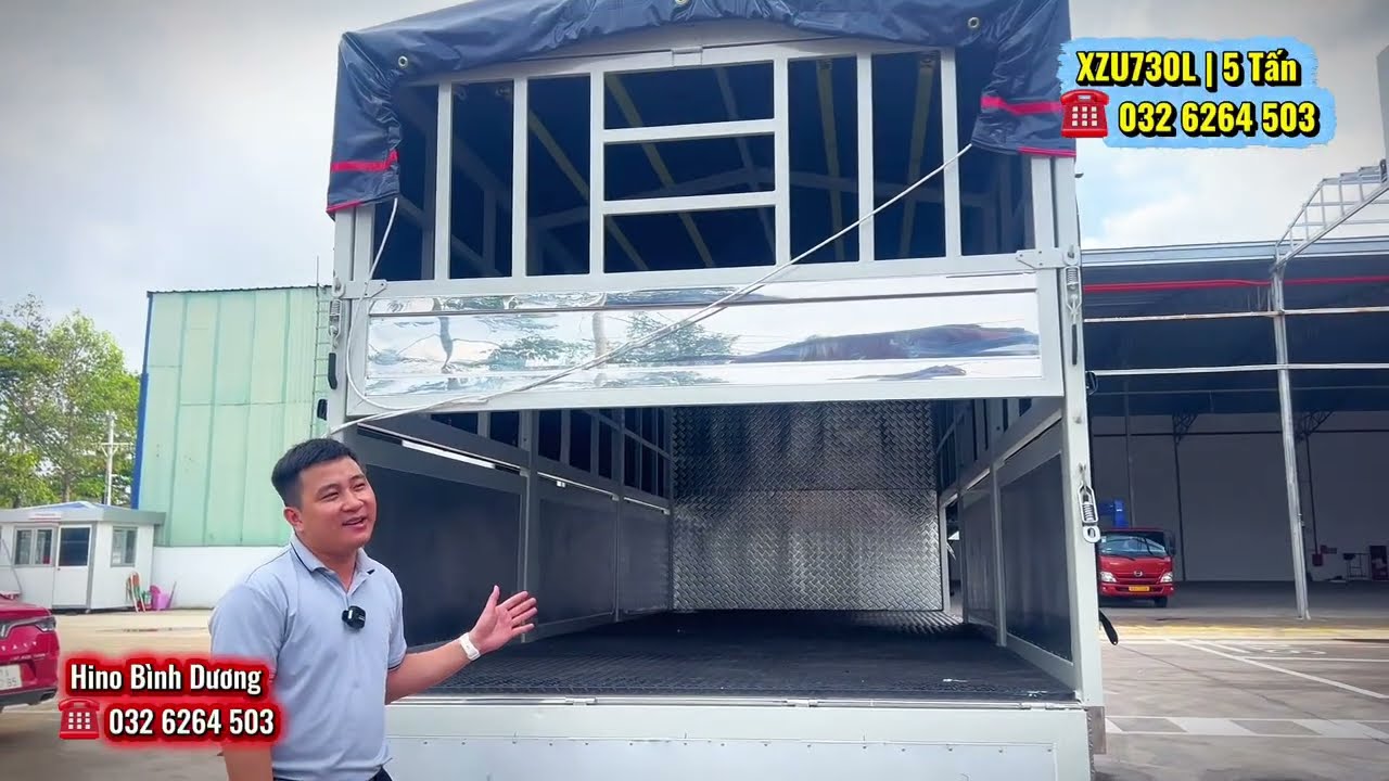 Báo Giá Hino 5 Tấn | Mẫu Thùng Bạt Cao 2.120m