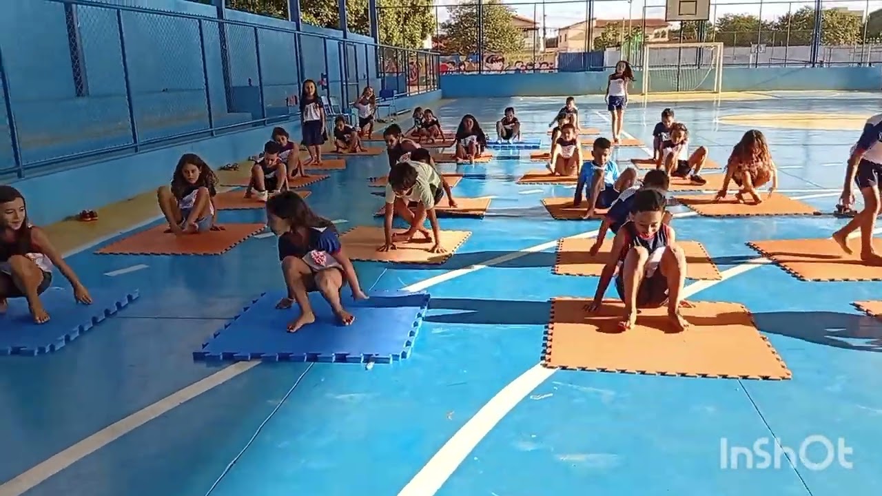 Fase iniciante! Elementos básicos da ginástica:E E Dep Edgar Pereira, uma escola que ama o que faz.