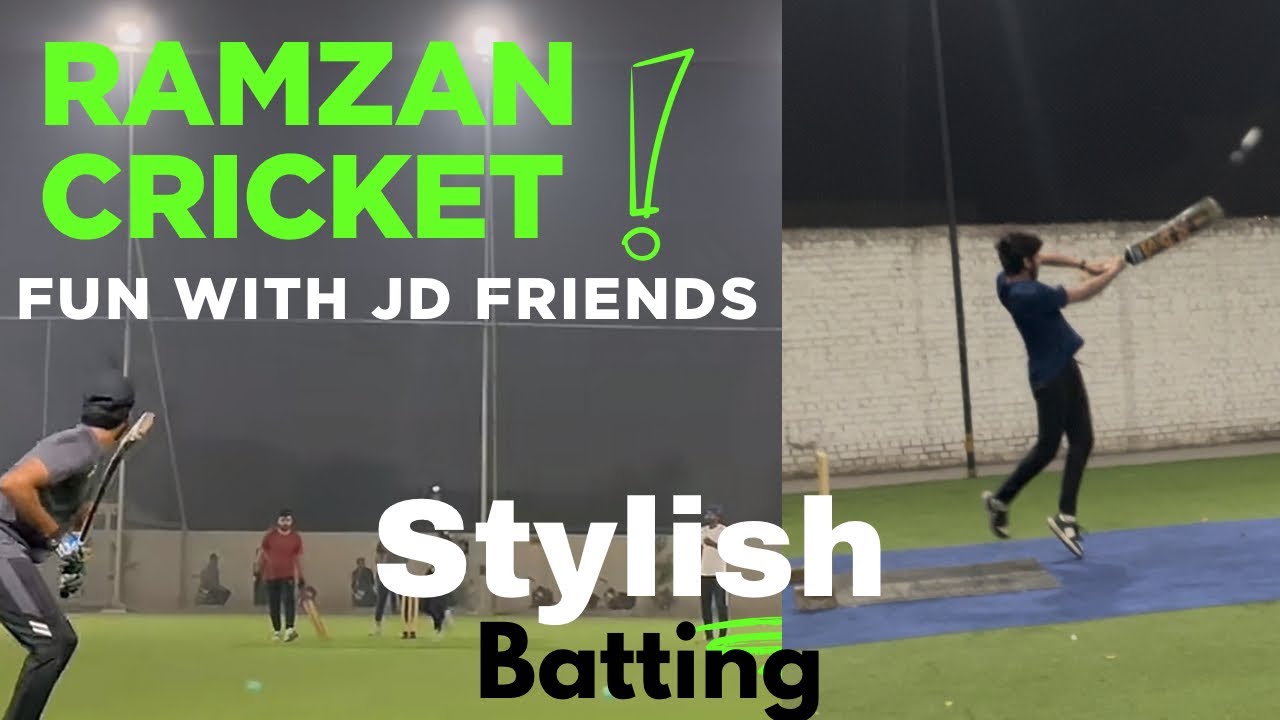 Ramadan cricket 🏏 stylish batting from team👍👀