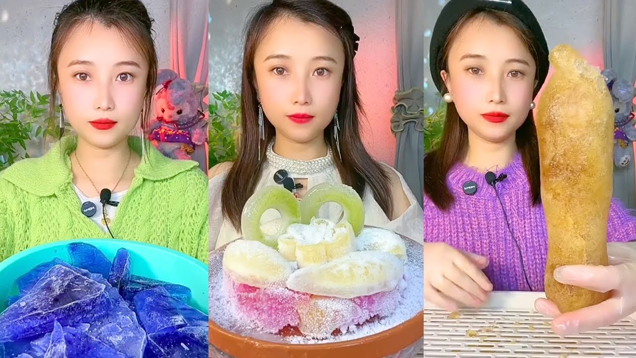 Homemade Chinese Ice Eating ASMR | Soft Frozen Desserts & Snow Ice Sounds #61