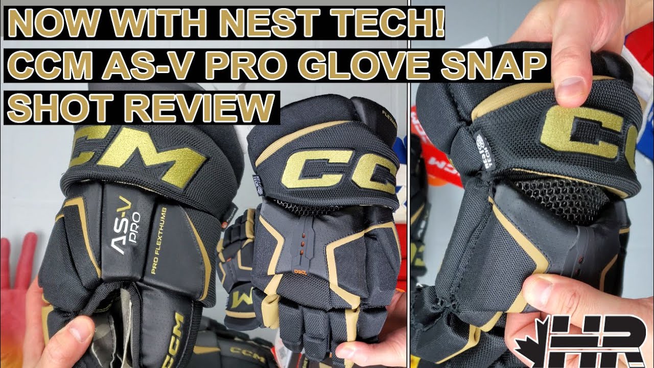 Exciting new tech, CCM Tacks AS-V Pro hockey gloves Snap Shot Review