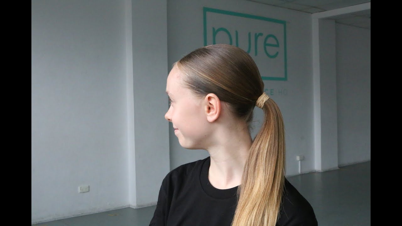 Hair Tutorial - Slick Low Ponytail with a Middle Part