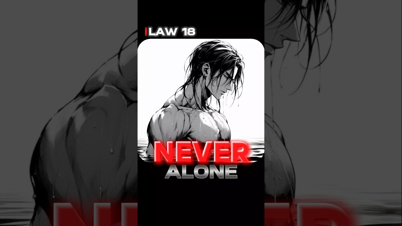 Alone? You’re Losing Power 😏 |Law 18 explained | 48 laws of power  