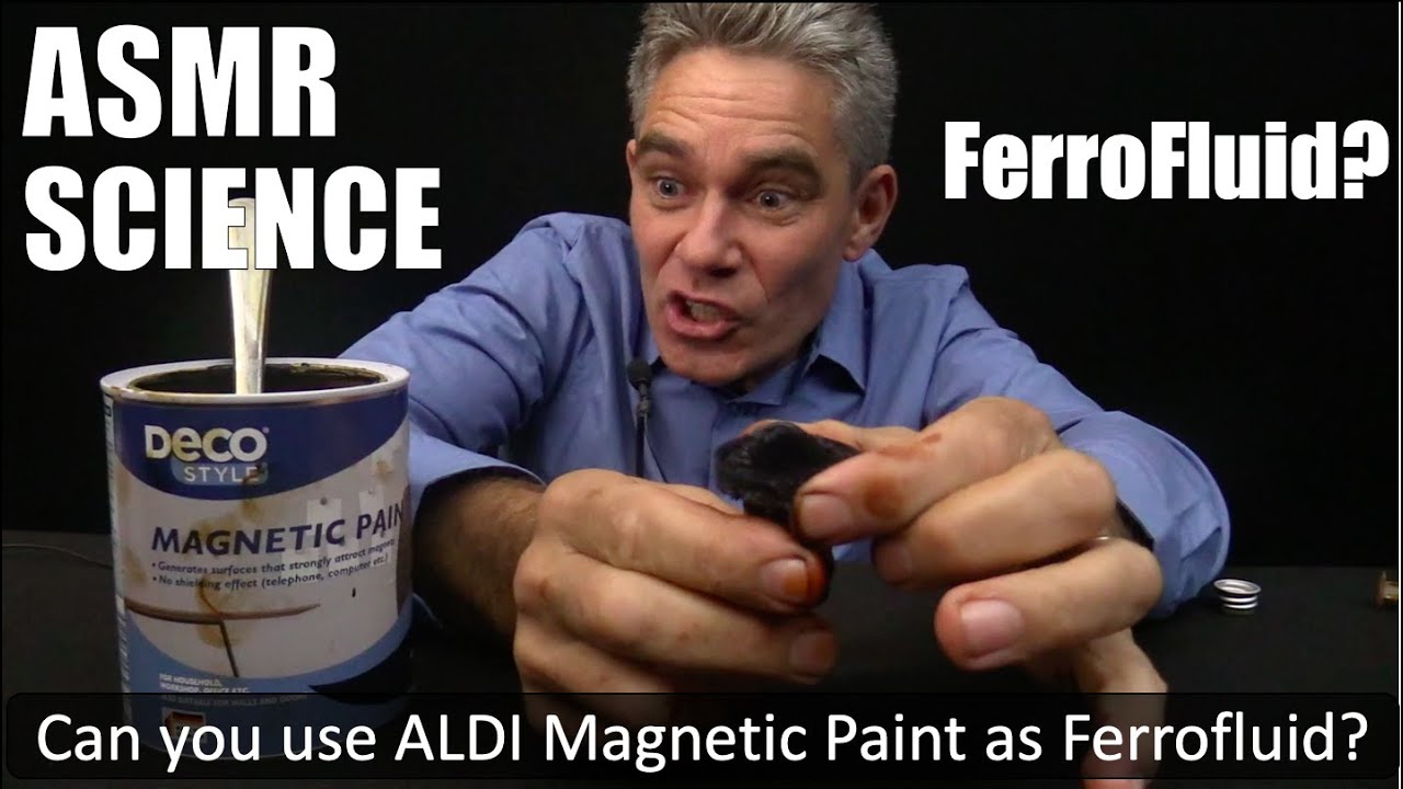 ASMR Science || Can you use ALDI Magnetic Paint as Ferrofluid || Make Science Fun