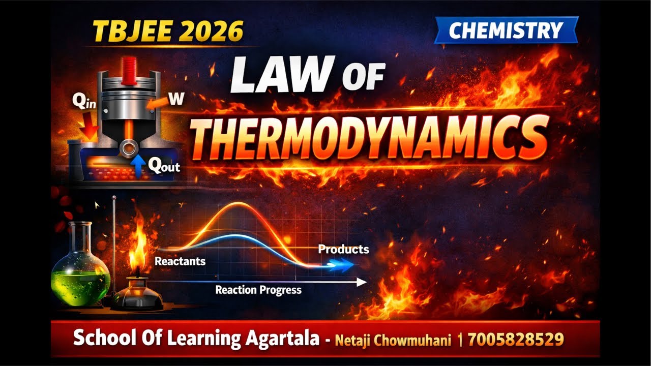TBJEE Class 2026 | Chemistry Class | Law of Thermodynamics | #tbjeeexam2026