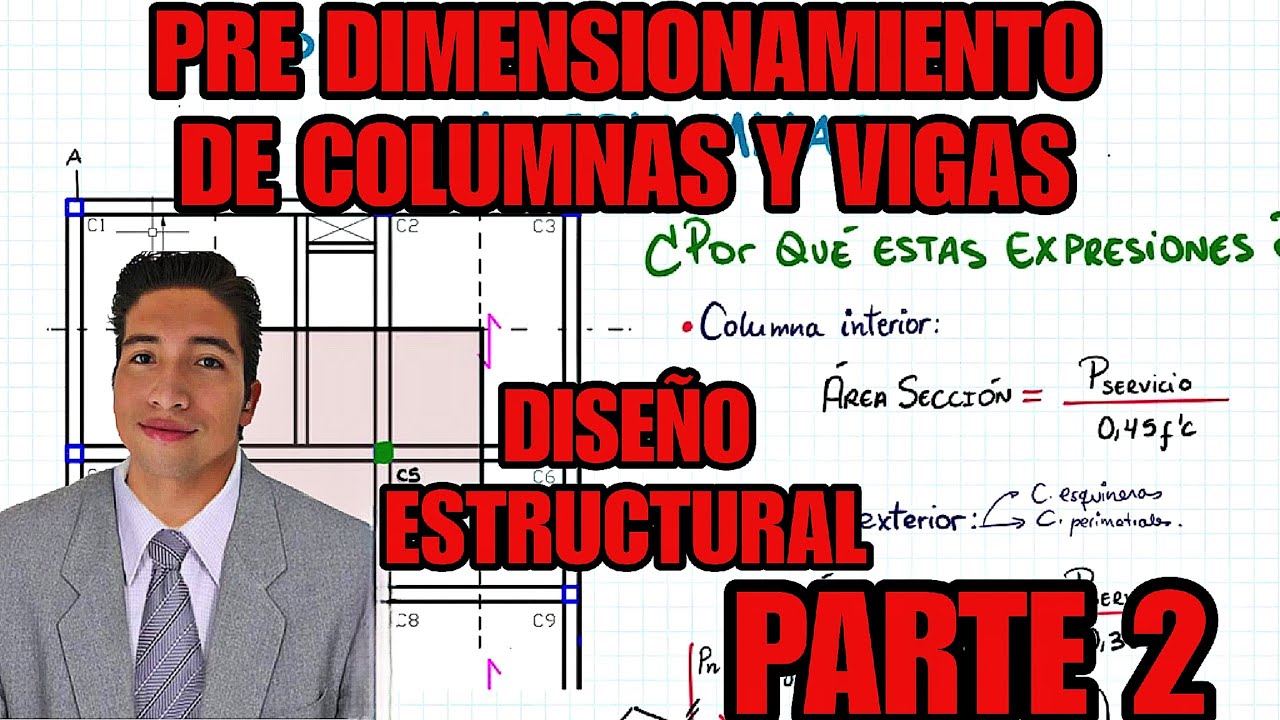 PREDIMENSIONAMIENTO DE VIGAS Y COLUMMNAS PASO A PASO - DISEÑO ESTRUCTURAL