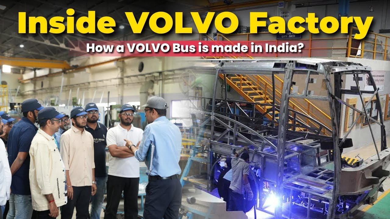 Wizyta w fabryce VOLVO w Bengaluru | Miejsce narodzin LUKSUSOWYCH autobus&oacute;w | Jak powstaje autobus VOLVO?