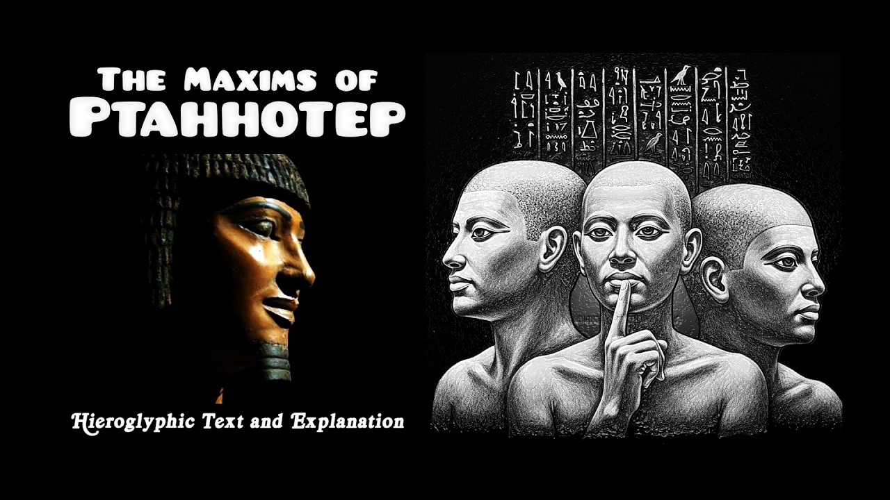 The Maxims of Ptahhotep with Hieroglyphic Text and Explanation