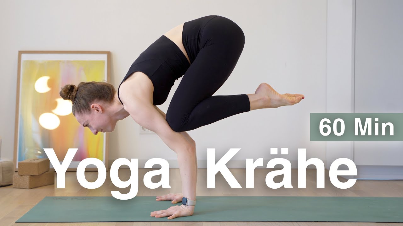 Yoga Krähe lernen | 60 Min Yoga Flow mit Krähe Tutorial (Bakasana / Yoga Crow Pose)