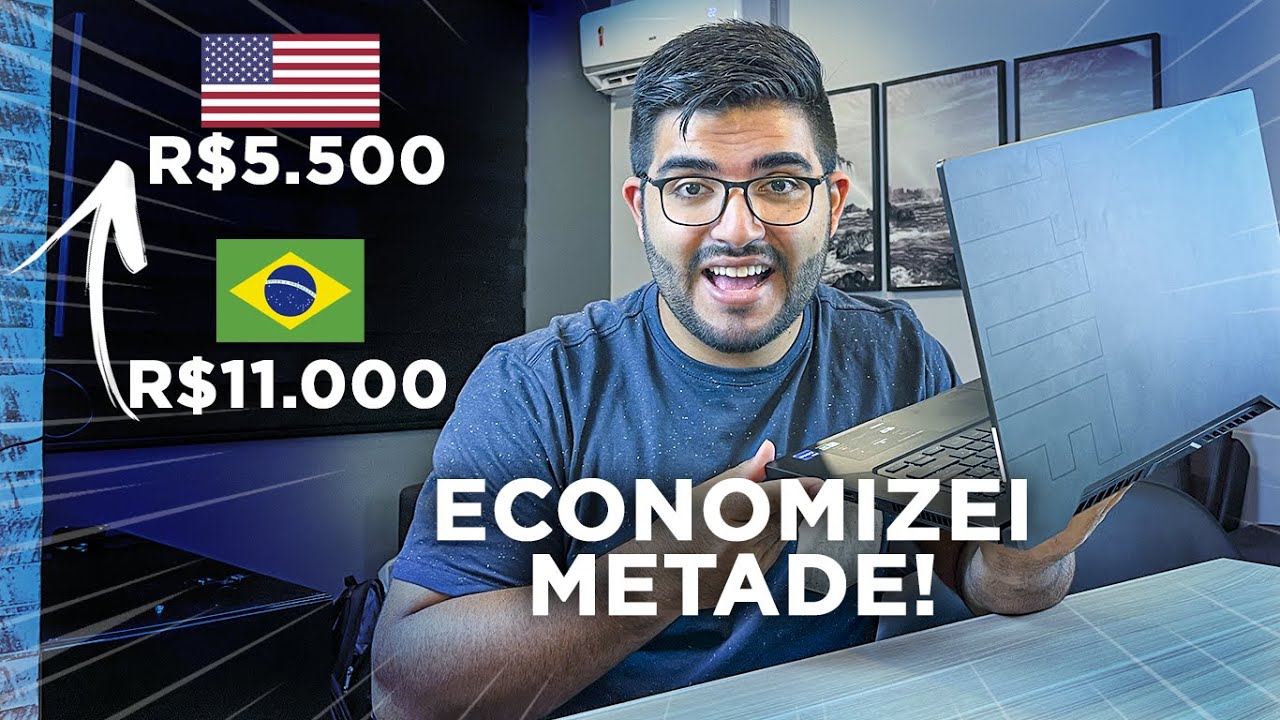 COMPREI UM NOTEBOOK GAMER BARATO! Paguei METADE do valor importando dos ESTADOS UNIDOS! RTX 3050Ti..