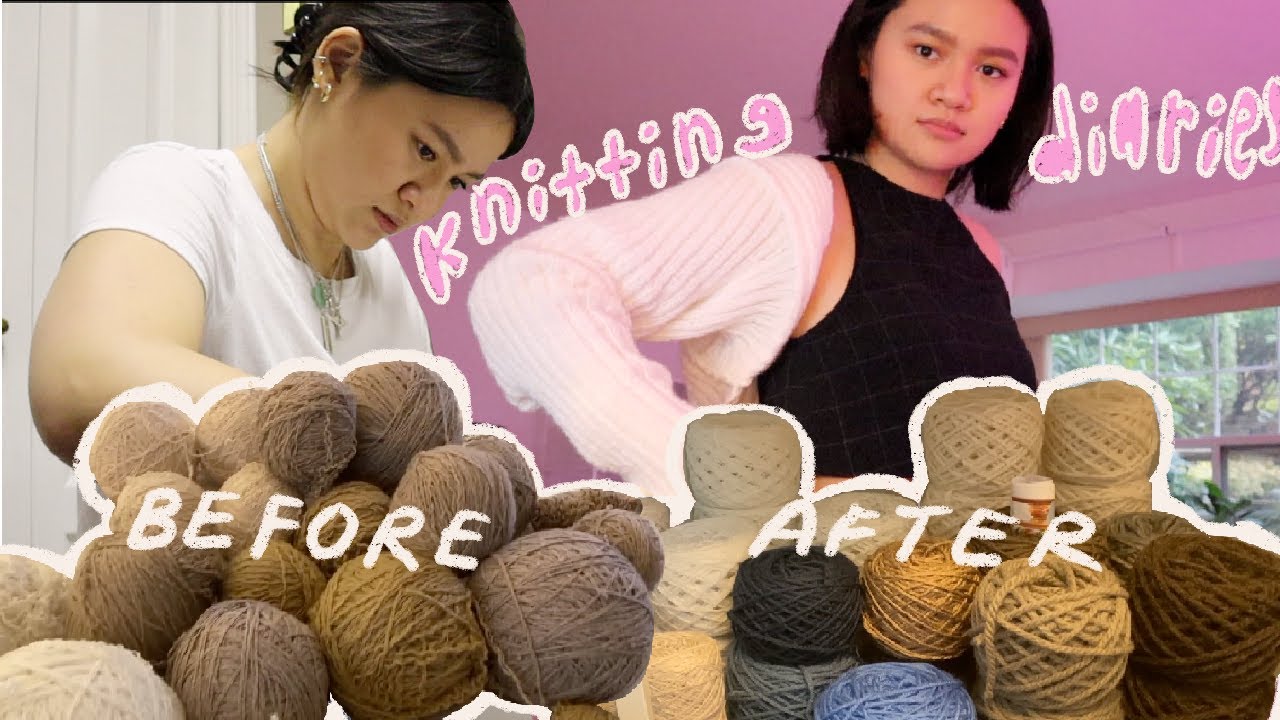 knitting diaries 002 | IKEA desk upgrade, giveaway winner, simonett cardi, yarn winding before/after