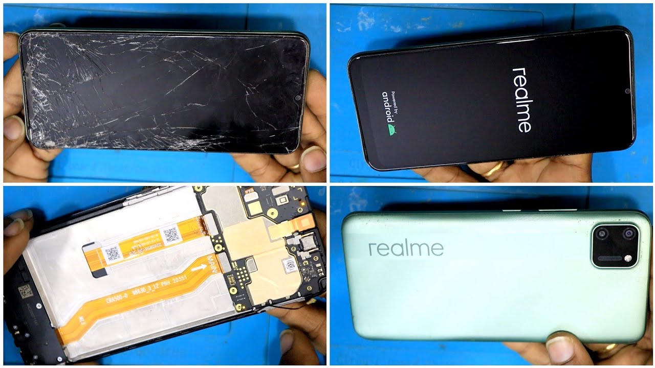 realme c11 замена дисплея с рамкой / разборка / демонтаж / realme c11 2021