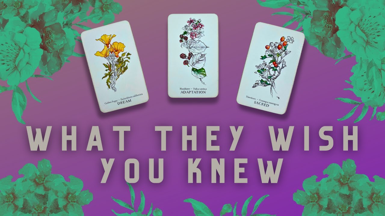 What They Wish You Knew!?!  |PICK-A-CARD|