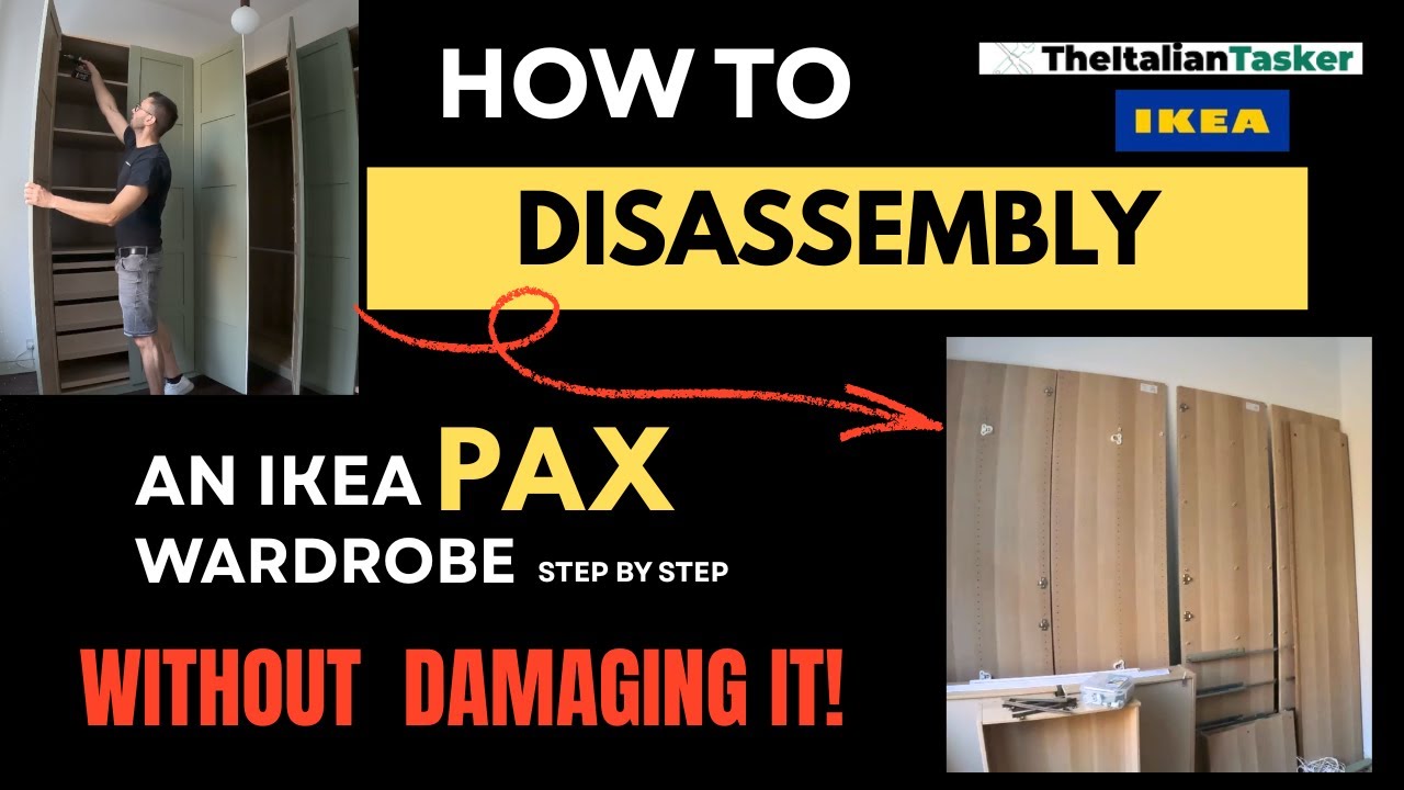 Как разобрать шкаф IKEA PAX (без повреждений)