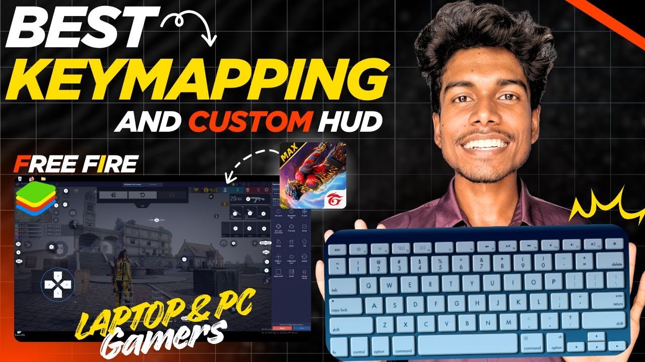Best Keymapping For Free Fire (Laptop & PC Players) | Best Custom HUD For Free Fire | BlueStacks 5