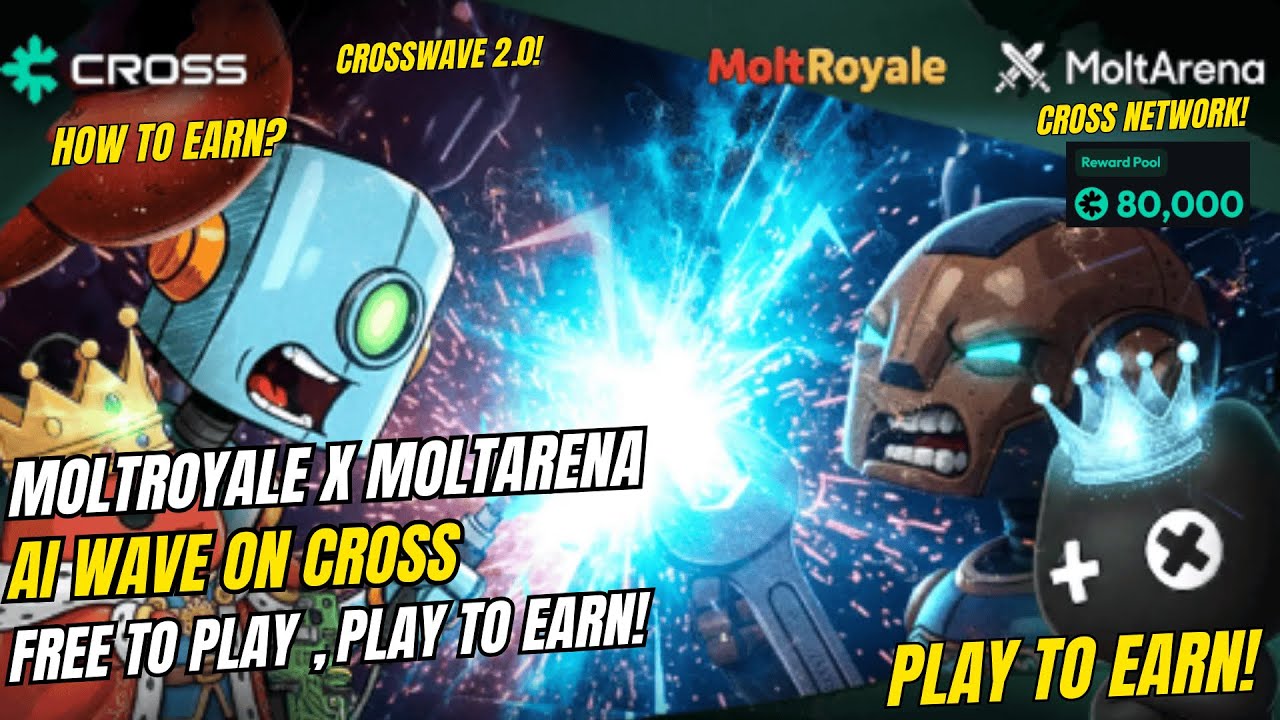 AI Wave on CROSS | MoltRoyale x MoltArena , Play To Earn! ( Tagalog )
