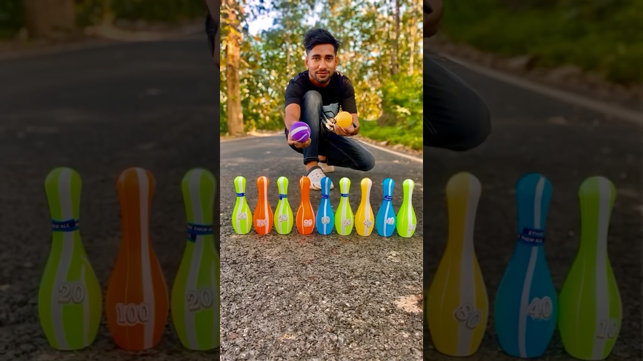 Colourful Bowling Set 🎳 Testing for indoor & Outdoor Games