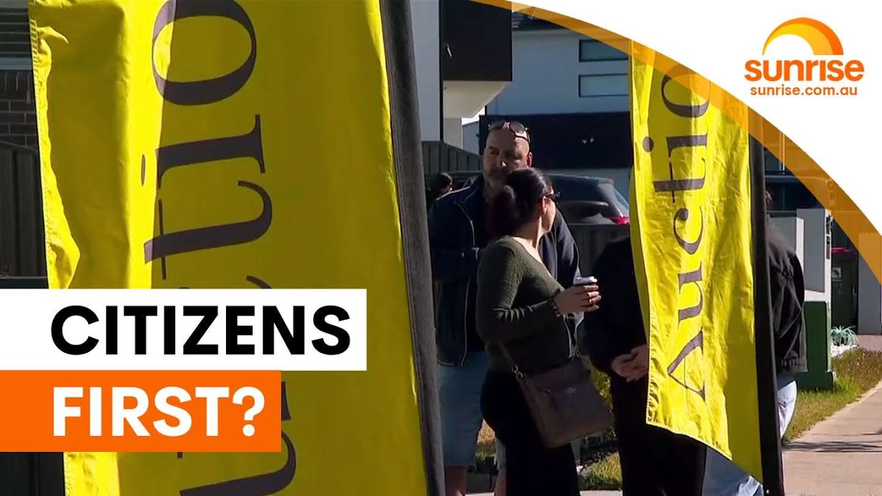 First home buyer scheme sparks citizenship debate | Sunrise