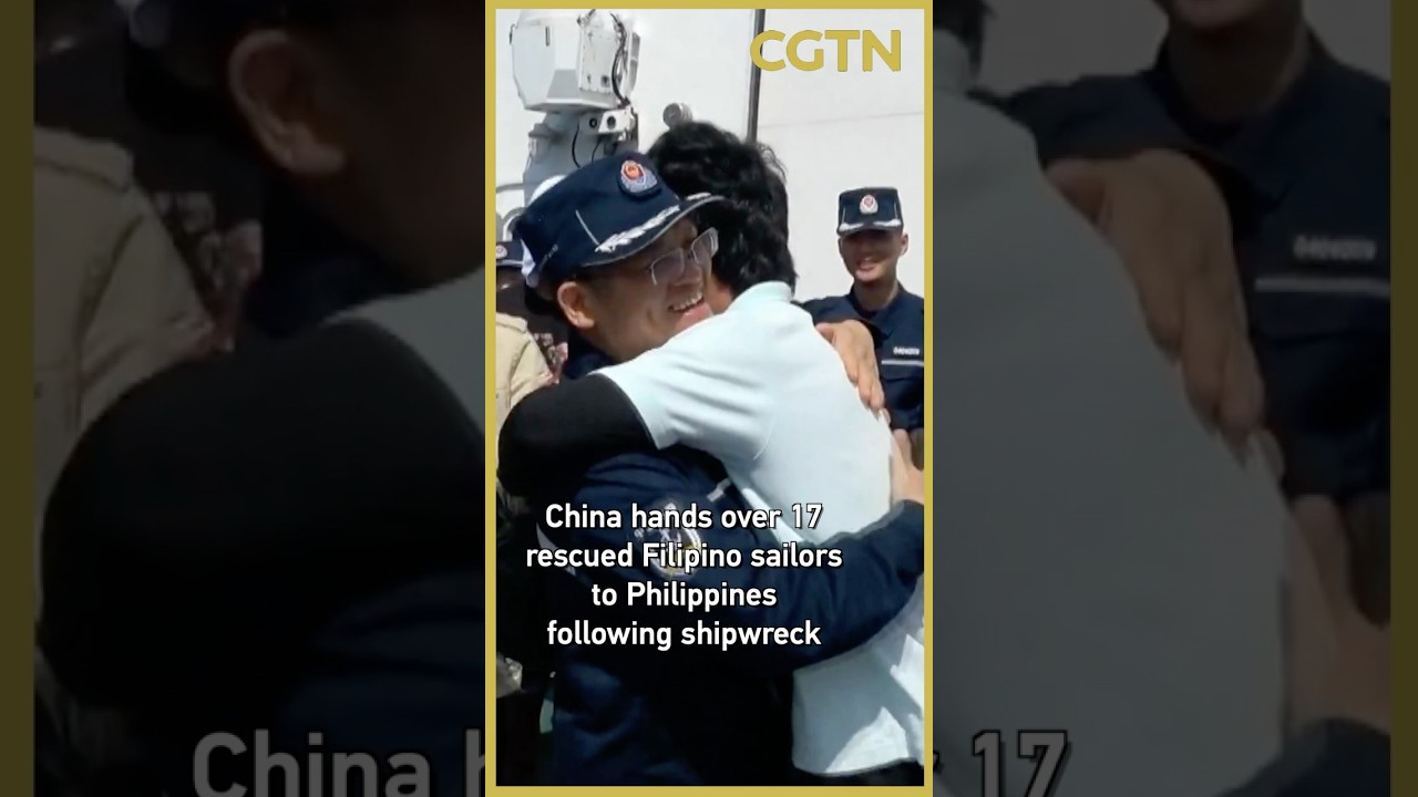 China hands over 17 rescued Filipino sailors to Philippines following shipwreck