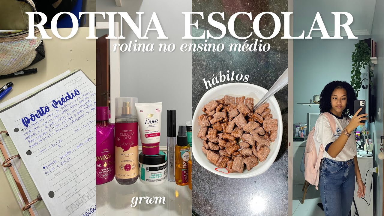 rotina escolar 🏫 | rotina no ensino médio