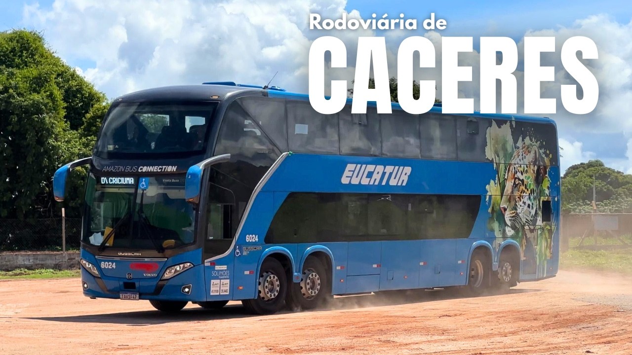 Rodoviária de Cáceres-MT | Movimentação de ônibus no Pantanal Norte | Eucatur, Itamarati e mais.