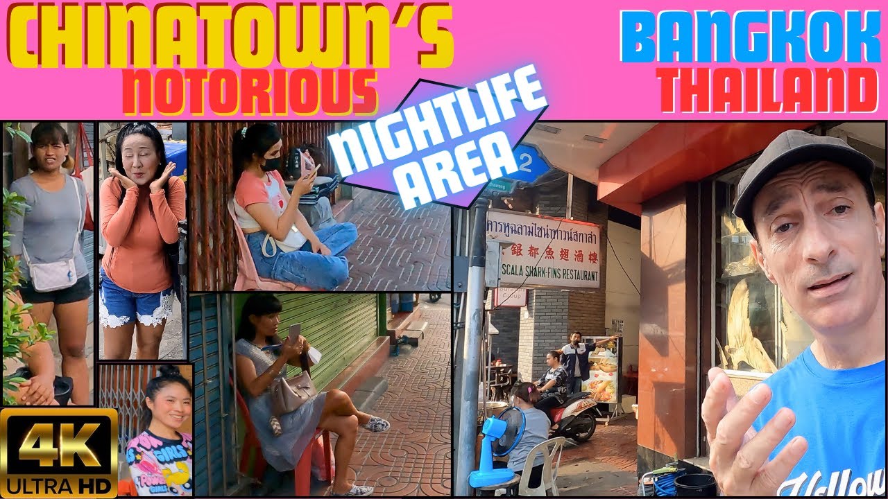 CHINATOWN's NOTORIOUS NIGHTLIFE AREA - Bangkok, Thailand 🇹🇭 4K