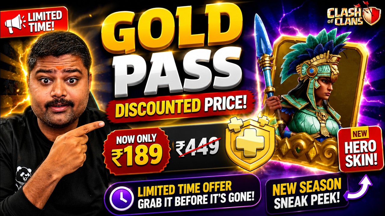 Limited Time Gold Pass Offer! New Hero Skin CoC